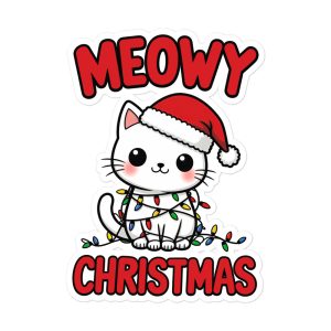 Meowy Christmas - Sticker