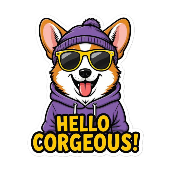 Hello, Corgeous! - Sticker
