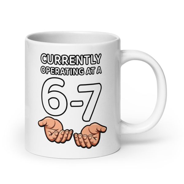 Currently Operating at a 6-7 - Mug