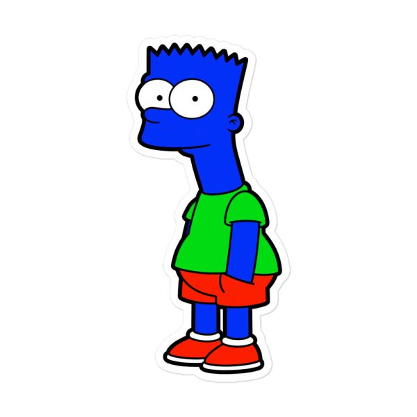 Barf Symptoms - Bart Simmons Creepypasta Simpsons - Sticker