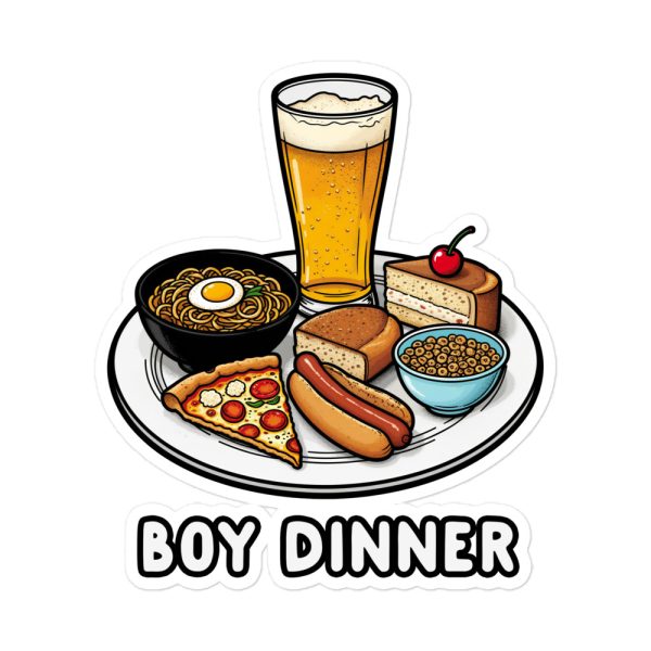 Boy Dinner - Sticker