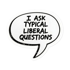 Typical Liberal Question - Defense Secretary Pete Hegseth Democrat Courtney Kube Pentagon - Sticker