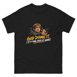 God Damn It, I Fucking Suck At Guns - Bryan Hodukavich Resident Evil Zach Cregger Pistol - Unisex T-Shirt