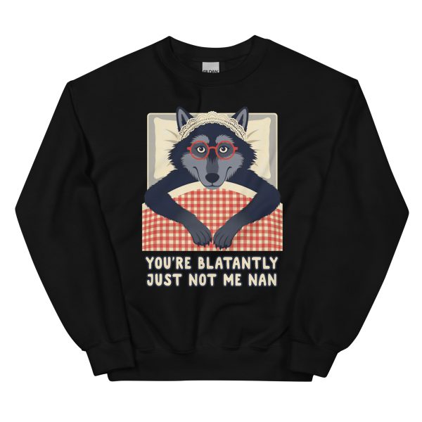 You're Blatantly Just Not Me Nan - Big Bad Wolf TikTok Red Riding Hood - Unisex Sweatshirt