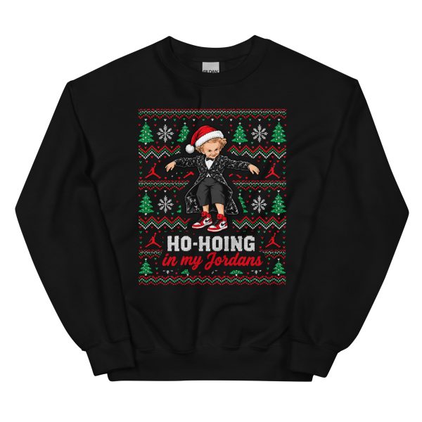 Ho-Hoing in my Jordans – Tiptoeing Tip Toe Wing Jawwdinz Rumpelstiltskin Ugly Christmas - Unisex Sweatshirt