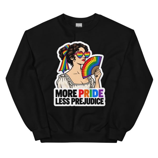 More Pride Less Prejudice - Pride LGBTQ Queer Community - Unisex Sweatshirt