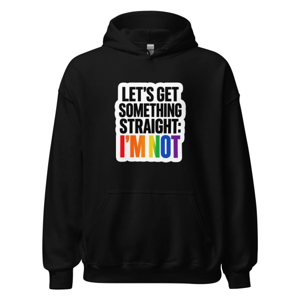 Let's Get Something Straight: I'm Not - Pride LGBTQ Queer Community - Unisex Hoodie