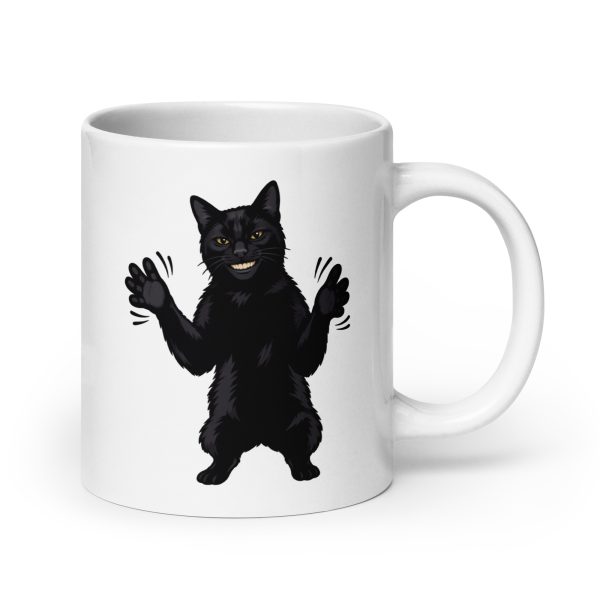 Black Cat Clapping - AI Human Creepy Sinister Uncanny Instagram - Mug