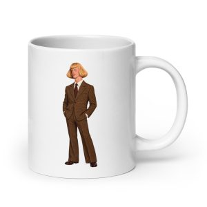 Jean Phil - Blond Bob Curled Moustache Formal Suit Philanthrope Shadowboxing - Mug