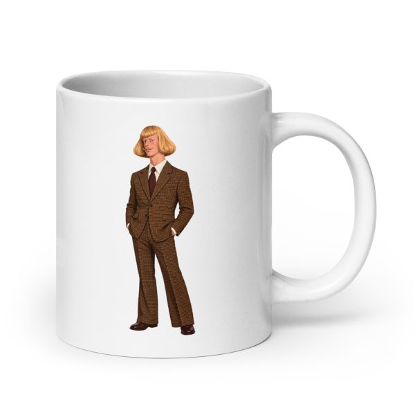 Jean Phil - Blond Bob Curled Moustache Formal Suit Philanthrope Shadowboxing - Mug