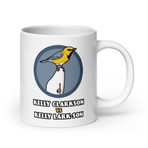 Kelly Clarkson vs Kelly Lark-son - Singing Bird Molly Art Play Drama Controversy - Mug
