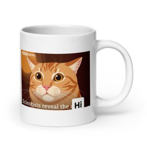 Scientists Reveal the Hi - Secret Orange Cat Tiktok Instagram BBC News Headline - Mug